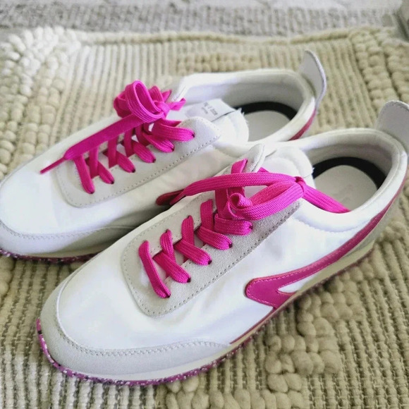 Rag & Bone retro runner with Fuchsia detail and speckled sole - Picture 1 of 10
